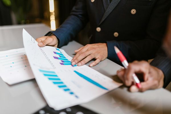 Investment portfolio analysis dashboard with financial charts